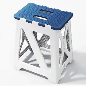 고유웬 접이식 목욕 샤워 안전 의자 좌석 파란색 및 미끄럼 방지 벤치 욕조 15.7인치 H 블루 시트 사이즈