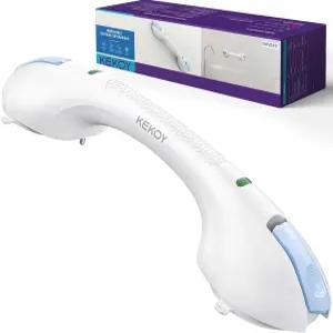 KEKOY 17.5인치 욕조 및 샤워용 흡입 그랩 바 지시등 포함 - 노약자용 헤비 듀티 안전 핸들 욕실용 핸디캡