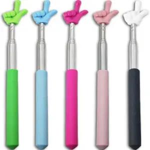 교실용 Trseewmi 5PCS 포인터 스틱 - 다목적 교사 확장 가능한 및 손가락 매력적인 색상 효과적인