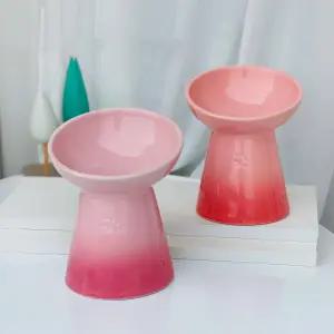 고양이 강아지 물그릇 루크루제강아지 식탁 높은 밥그릇 식기