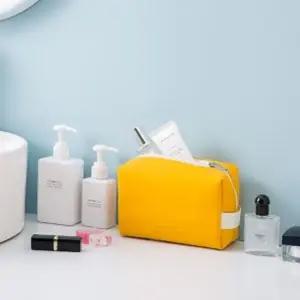 아도라블 방수파우치 옐로우) 사각 화장품파우치 여행파우치 불투명파우치