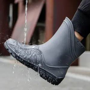 남성 첼시장화 미끄럼방지 레인부츠 장마여름신발 2색 남성레인부츠 레인부츠 여름신발
