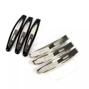 옆머리핀 앞머리고정 에폭똑딱삔 검정 6P 옆머리핀 앞머리고정 에폭똑딱삔 검정