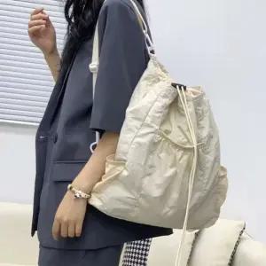 미콘 21020 여성 캐주얼 복조리 밴딩포켓 스트링 백팩 캐주얼가방 캐주얼백팩 천가방