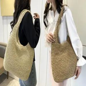 여름 밀짚가방 왕골 그물 비치백 피크닉 바스켓 가방 라탄백 왕골가방 피크닉가방