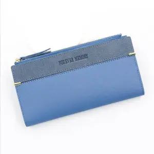 슬림한 여성용 학생 카드 동전 장지갑 얇은장지갑 여성반지갑 여성가죽지갑