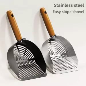 강철 고양이 쓰레기 특종 긴 손잡이 애완 동물 폐기물 삽 두부 모래 상자 용품 청소 도구