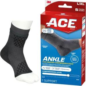 ACE 브랜드 플렉스 컴포트 컴프레션 발목 슬리브 208705 L/XL
