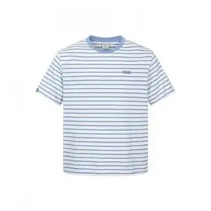 디스커버리익스페디션 남성 스트라이프 반팔티셔츠 BLUE 467323