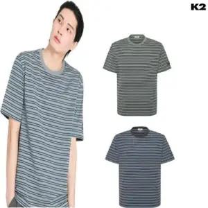 케이투 K2 남성 여름 FOR REST 스트라이프 반팔 티셔츠 KMM26255 477899