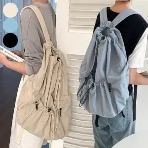 스트링 나일론 백팩 Y2K 트렌디 보부상 가방 복조리 스트링백팩 나일론스트링백팩