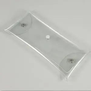 투명파우치 화장품수납 똑딱이 비닐파우치 중형 PVC파우치 비닐파우치 투명파우치