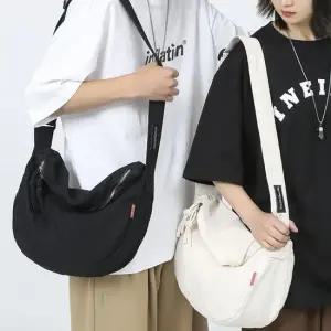 라운드 반달 데일리 메신저백 슬링백 쇼퍼백 가방 학생캔버스가방 캔버스가방