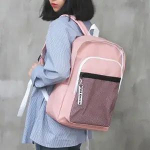 유행 타지않는 베이직 디자인 메쉬 포켓 포인트 백팩 남자중저가가방 캐주얼백팩