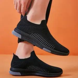 스니커즈 밴딩 남성 운동화 남자 슬립온 조깅화 니트 남성운동화 남성스니커즈