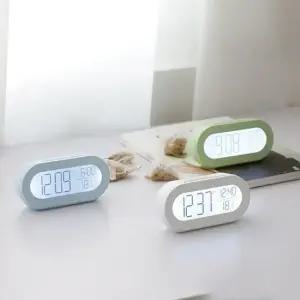 인테리어 스누즈 홈 wish 온도측정 알람시계 백라이트 예쁜탁상시계 전자탁상시계