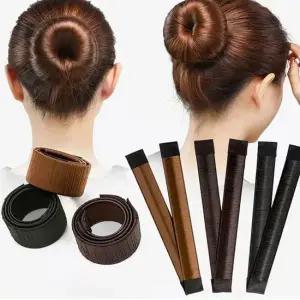 여성 똥머리 올림머리 당고 묶음 밴드 인모 머리끈 똥머리밴드 당고머리밴드