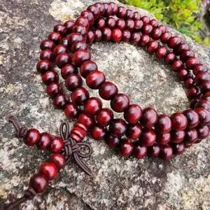 단주 단풍나무 합장주 팔찌 백팔염주 불교용품 108염 소원성취 패션염주 단주팔찌 백팔배