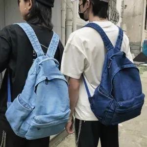 남여공용 데님 청백팩 학생백팩 커플백팩 진청 연청 남성백팩 여성백팩 학생백팩