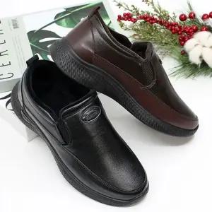 인조가죽 데일리 슈즈 방한화 인조퍼 발등 밴딩 단화 슬립온 겨울슬립온 니트슬립온