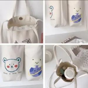 미니 텀블러가방 캐릭터 물병 에코백 파우치 KK76 텀블러가방 텀블러에코백 텀블러백