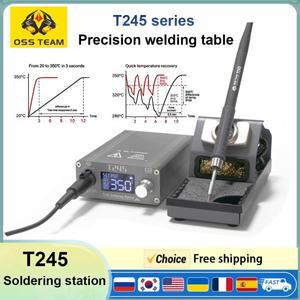 OSS TEAM T245 정밀 납땜 스테이션 130W PID 온도 제어 3초 용융 주석 휴대폰 수리