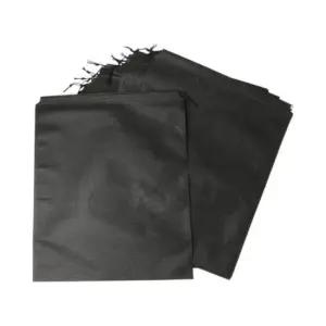 [패션] 한쪽 스트링 부직포 파우치 20p 39x48cm 블랙 DK22