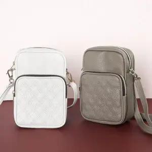 [패션] 마름모 스티치 패턴 데일리 미니 크로스백 숄더백