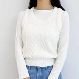 [패션] 여성 뷔스티에 니트 조끼 봄 레이어드 베스트