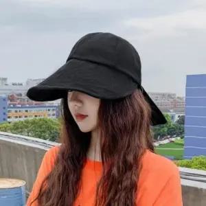 [패션] 리본포인트 캡모자 햇빛차단 썬캡 여자 패션아이템