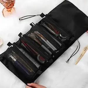 휴대용 블랙 파우치 화장품 분리형 이너파우치