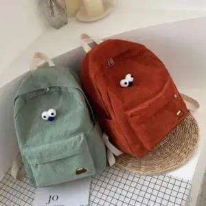 인형 브로치 캐주얼백팩 귀여운백팩