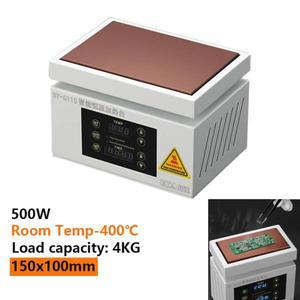 스마트 용접/가열 스테이션 110V/220V 실내 온도-400 ℃ 디지털 예열기 150x100mm PCB 수리 도구 BGA 재작