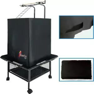 보관 포켓이 있는 플레이 탑이 대형 새장을 위한 이지 굿나잇 커버 61