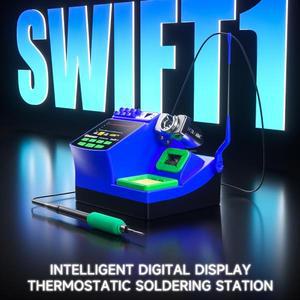 MECHANIC Swift 1 지능형 디지털 디스플레이 납땜 스테이션 지원 C210/C245/C115, A9 컨트롤러 PCB 수리 도