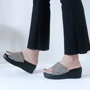 체크 여성 이중창 국산 상굽 슬리퍼 통굽슬리퍼 사무 여자슬리퍼 통굽슬리퍼