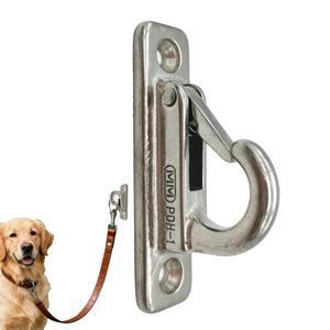 강아지 목줄 벽걸이 스테인리스 스틸 행거 애완견 고리 홀더 집 정원 벽용
