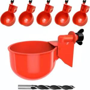 대형 자동 치킨 급수기 컵 가금류용 pcs 튀르키예 6대 급수 시스템 오리 병아리 거위 토끼 및 새에게