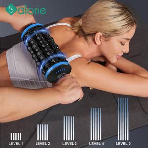 전기 휴대용 등 마사지기 근육 타격 전동 롤러 전신 마사지