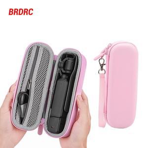 DJI호환 Osmo 포켓 3 용 핑크 보관 가방  휴대용 핸드백 PU 스크래치 방지 보호 상자  카메라 액세서리