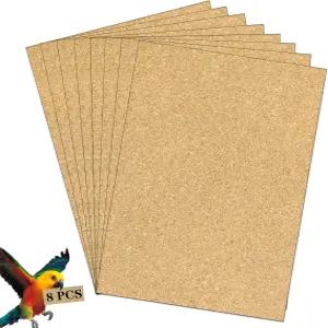 새장용 자갈 종이 새장 라이너 절단 가능한 바다 모래 반려동물 케이지 쿠션 딱딱한 부리 새 앵무새에게