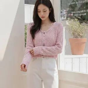 쓰리버튼 크롭 가디건 226891235062