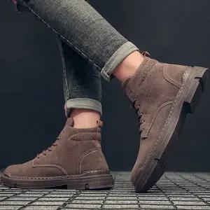 캐주얼 디자인 남성용 스웨이드 워커 데일리 패션 남성워커 워커신발 캐쥬얼워커