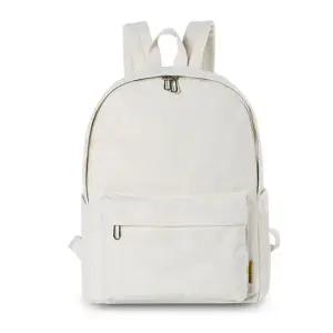 아이보리- 심플한 스타일 백팩 데일리 캐주얼 가방 중학생백팩 고등학생백팩 학생백팩