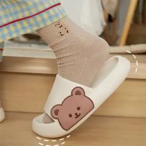푹신한 곰돌이 사무실 학교 직장 층간소음방지 슬리퍼 곰돌이슬리퍼 학교슬리퍼
