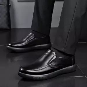 남성 기모 슬립온 데일리 캐주얼 디자인 방한 로퍼 방한슬립온 남성패딩신발 운전화