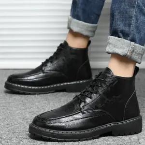 남성 발목 블랙 캐주얼화 스티치 워커 옥스포드 신발 남성정장화 패션구두 구두로퍼