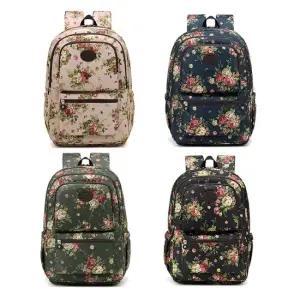 예쁜 여성 스트릿패션 플라워 패턴 멀티 백팩 가방 노트북백팩 학생백팩 남자백팩