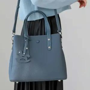 소가죽 숄더백 목마키링 포인트 여성 토트백 모던룩 데일리백 여자숄더백 여성숄더백