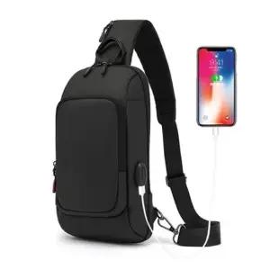 남자 직장인 스마트 크로스 백 USB 자전거 가방 학생크로스백 가벼운크로스백